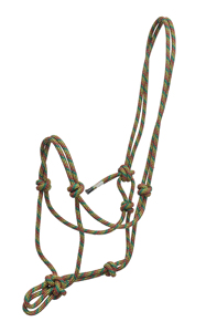 Accessoires d'équitation en cuir personnalisables de qualité supérieure licou de corde tressée noué à la main avec corde de plomb assortie de différentes couleurs - Product Image 5