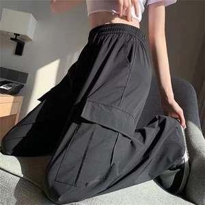 Nuevos pantalones de verano Premium para mujer, pantalones Cargo de entrenamiento de gran tamaño con diseño de múltiples bolsillos informales para mujer - Product Image 3