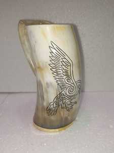 แก้วเบียร์และกาแฟทำมือสำหรับร้านอาหารโรงแรมในบ้านจากอินเดียแกะสลักแบบไวกิ้งธรรมชาติทำด้วยมือออกแบบได้ตามต้องการ - Product Image 2