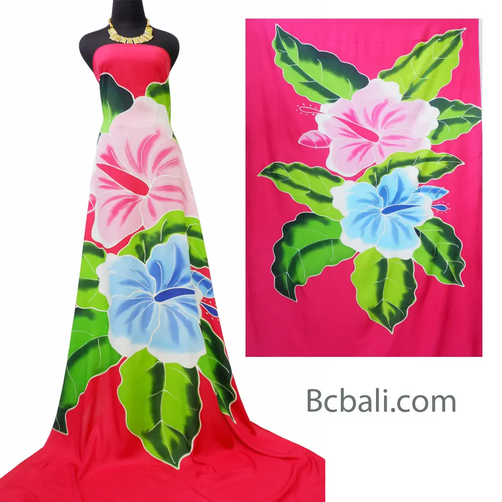 夏のビーチウェア布女性サロン手作り手描きレーヨン輸出高品質製品ファッション衣類