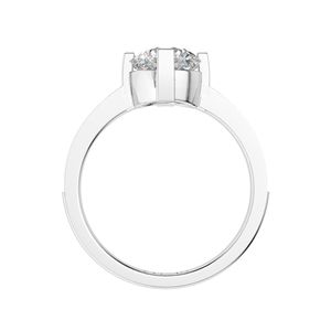 1.00ct Round Cut Diamond Solitaire avec Accents Bague de fiançailles pour femme - Product Image 5