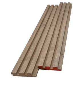 Listones de Madera Beige Suave S4S de Pared a Piso - Product Image 4