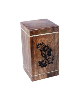 Beechwood Cremation <b>Urns</b> for Human Ashes Adult <b>Large</b> - Wooden Burial <b>Urn</b> for Columbarium - (Eagle 250 Cubic Inches - MW) - Product Image 6