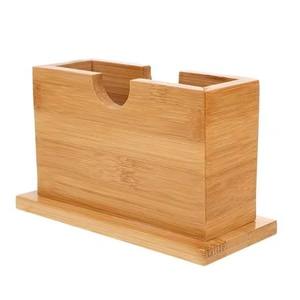 Caja de pañuelos de madera marrón simple para sala de estar, comedor y decoración de oficina con artesanía de calidad superior de la India - Product Image 1