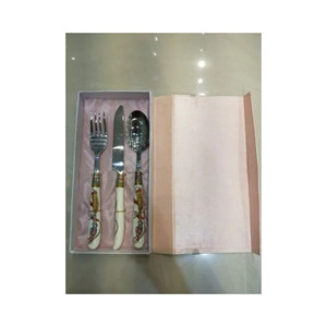 Juego de Cubiertos de Acero Inoxidable para Postre, Juego de 4 Piezas con Acabado Mate para Hotel y Hogar, Cuchillo de Alta Calidad para Bodas y Fiestas - Product Image 2