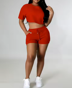 Short Sets <b>Women</b> Two Piece Polyester Long Sleeve Top and Shorts <b>Windbreaker</b> Set Matching Sets <b>Women</b> - Product Image 2