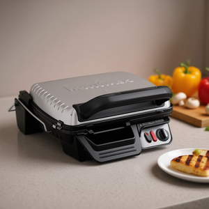 Parrilla Eléctrica Moulinex ULTRA COMPACT Comfort 3 en 1, 2000W, Plateada y Negra (GI306010) - Product Image 3