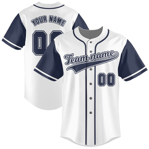 Ropa deportiva personalizada, camiseta de béisbol con botones transpirables de poliéster, uniforme de Béisbol Juvenil para hombres recién llegados - Product Image 2