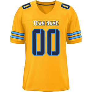 Ropa deportiva personalizada, camisetas de fútbol americano, equipo de entrenamiento universitario, malla de poliéster OEM, sublimación transpirable de secado rápido - Product Image 5