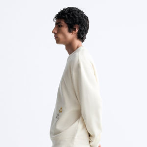 Sudadera térmica de alta calidad para hombre, última moda, cuello redondo de gran tamaño, manga larga, ropa de calle informal para invierno, teñido liso - Product Image 4