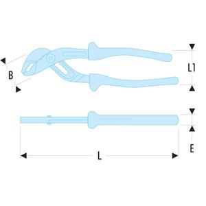 คีมจับสายไฟแบบหลายด้ามจับ รุ่น VSE ซีรีส์ 1,000 โวลต์ ยี่ห้อ Facom - Product Image 2