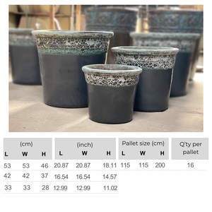 Maceta Grande de Cerámica Esmaltada Resistente a las Heladas con Orificio de Drenaje, Hecha a Mano, Duradera y Ecológica para Proyectos de Jardinería - Product Image 2