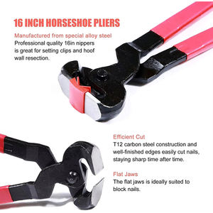 Kit d'instruments vétérinaires professionnels robustes et au design élégant pour le soin des chevaux, pince à sabots fabriquée à la main au Pakistan - Product Image 4