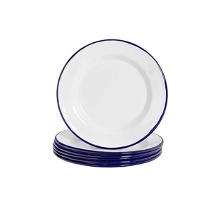 BONNE QUALITÉ DESIGN DÉCORATIF SIMPLE ÉMAIL RIZ ALIMENTAIRE ASSIETTES DE SERVICE VAISSELLE PLATS POUR MAISON HÔTELS & RESTAURANTS - Product Image 1