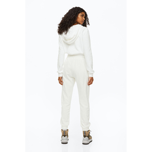 Nueva primavera Otoño Invierno Joggers para mujer, chándal con capucha de encaje decorado, chándal, pantalones, conjunto de dos piezas, estilo frontal plano para verano - Product Image 4