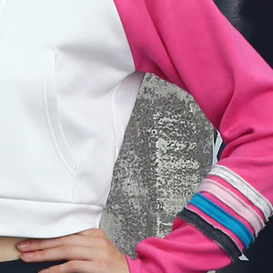 เสื้อฮู้ดครอปทรงโอเวอร์ไซส์ แขนยาว พิมพ์ลายตัวอักษร สไตล์วินเทจ ผ้าทอเนื้อนุ่ม สำหรับผู้หญิง - Product Image 6