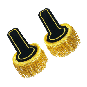 Lingote de alambre de lujo Hombreras con flecos dorados Charreteras Banda de marcha Uniformes Pin DE SEGURIDAD Venta caliente Equipo personal - Product Image 6