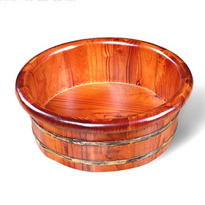 Bol de pédicure en bois écologique avec support en bois pour spa manucure pédicure ensemble personnaliser la taille - Product Image 6