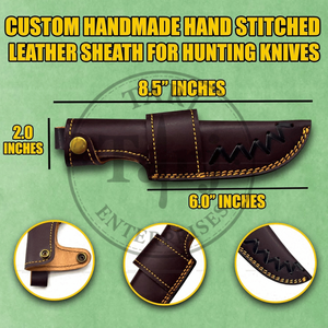 Étui de ceinture pour couteau de chasse en cuir cousu à la main, léger, durable, personnalisé, vente en gros, OEM, livraison directe, revente, vente chaude - Product Image 5