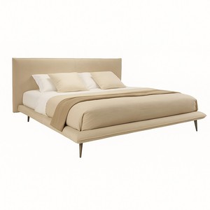 Cama Lorenzo | Cama Plataforma Flotante Moderna | Diseño Tapizado Minimalista | Cama Modern Flotante para Dormitorio - Product Image 4