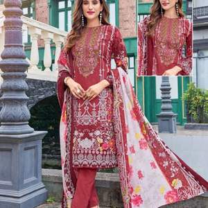 Vestido DE TRABAJO bordado de algodón moderno de primera calidad con parte inferior de algodón suave y Dupatta-Party Ready Reversible & Quick Dry - Product Image 3