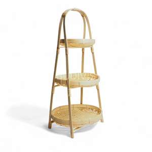 Corbeille ou plateau à fruits en bambou en gros, plateau de rangement pour fruits en bambou tressé, présentoir de table rustique style ferme - Product Image 1