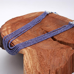 Best Seller Natural Tanzanite Faceted Rondelle Shape Beads Purple Tanzanite Strand Necklace Loose Beads for Jewelry Making <b>Craft</b> - Product Image 2