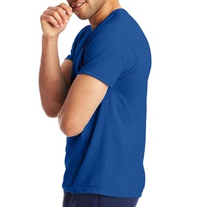 Latest Quality 100% Cotton Blended <b>Men's</b> T-<b>Shirt</b> Summer Sports Training & Running Wear Knitted Fabric - Product Image 6