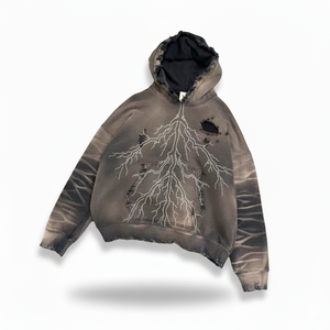 Fabricante de Ropa OEM Personalizada, Sudadera con Capucha Lavada para Hombre, Invierno, Logotipo Bordado Personalizado, Cómoda y Transpirable - Product Image 1