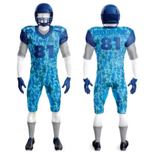 Vente en gros 100% polyester spandex maillot de football américain pour jeunes ensembles d'uniformes équipe personnalisée maille sublimée adulte grande taille courte - Product Image 3
