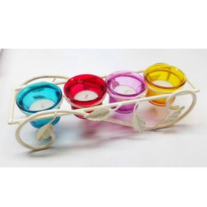 Venta al por mayor de lujo personalizado decoración portavelas cera única 8oz tarros de vela de cristal - Product Image 3