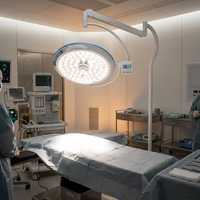 Lampe chirurgicale mobile sur pied CHGLED700 à LED sans ombre, 80 perles, 160 000 Lux, focalisable, pour bloc opératoire hospitalier