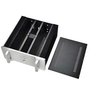 418*430*200mm Groot Koelpaneel Geanodiseerd T5 T6 AL Aluminium Versterker Chassis CNC <span class=keywords><strong>Audio</strong></span> Behuizing 5000W IP67 - Product Image 4