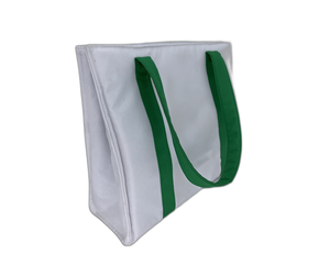 Sac fourre-tout en polyester personnalisé avec poche zippée et doublure intérieure pour promotions ou cadeaux manipulés Type - Product Image 3