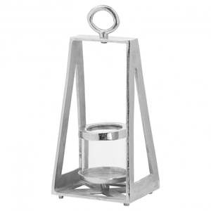 Portavelas decorativo de aluminio, farol para el jardín del hogar, decoración de boda para interiores y exteriores, tarro de vela de cristal, farol hecho a mano - Product Image 5