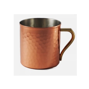 Pure Copper Moscow Mule Mug With Rounded <b>Lip</b> for Cold Drink Beer Wine Drinking Use <b>Bar</b> Hotel Home Decor Set of 4 Pcs - Product Image 4