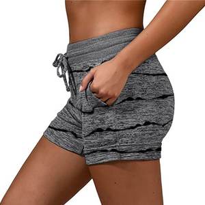 Shorts Bermuda Sportifs Respirants pour Femmes, Taille Moyenne, Vêtements de Sport Confortables pour Jeunes Adultes, Taille Élastique, Poches, 100% Coton, Doux - Product Image 3