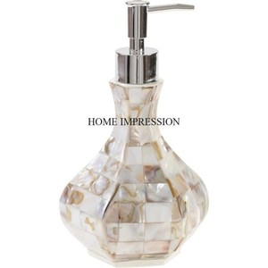 Miroir en verre transparent de qualité supérieure, fabriqué avec un placage or de haute qualité, design unique et pompe pour distributeur de savon liquide - Product Image 5