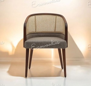 เก้าอี้ไม้โค้งแบบเดี่ยวหรูหราทันสมัยหวายธรรมชาติสำหรับสวนสระว่ายน้ำตั้งแคมป์สวนดีไซน์ที่นั่งรักสำหรับห้องนั่งเล่น - Product Image 5