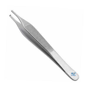 Pinzas para Tejidos Adson, 2×3 Dientes, Instrumento Quirúrgico de Precisión, Acero Inoxidable de Grado Médico - Product Image 1