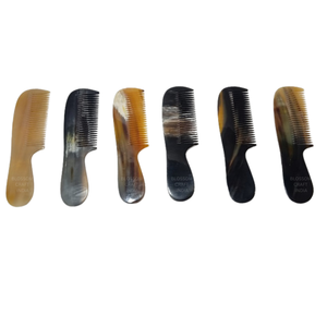 Peigne en corne biologique de qualité supérieure, best-seller, peigne de toilettage pour cheveux naturel fait à la main, fournisseur en gros, durable - Product Image 3