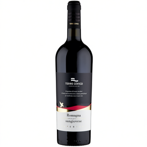 Terre Cevico Sangiovese Di Romagna Superiore DOC 6 Bottles Per Box 750ml Smooth Barrel Style Italian Red <b>Wine</b> - Product Image 2