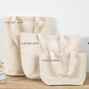 Sacs fourre-tout en toile de coton biologique réutilisables imprimés de logo personnalisé meilleures ventes - Product Image 4