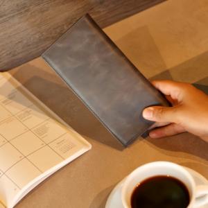 Portefeuille en cuir unisexe fin avec blocage RFID, pochette pour téléphone, coutures de luxe - Product Image 3