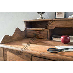 Bureau d'écriture en bois massif de style colonial, meilleur bureau d'étude et de travail informatique pour le bureau, meubles de style français - Product Image 6
