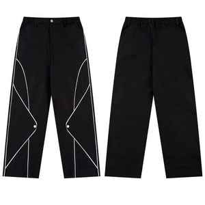 Pantalones casuales finos Pantalones largos de hombre Pantalones de lino casuales de verano ligeros sueltos - Product Image 1