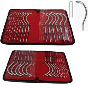 Kit d'instruments urinaires Guyon 15 pièces Instruments chirurgicaux de base Bougies urinaires Gynécologie Manuel Acier inoxydable Réutilisable - Product Image 1