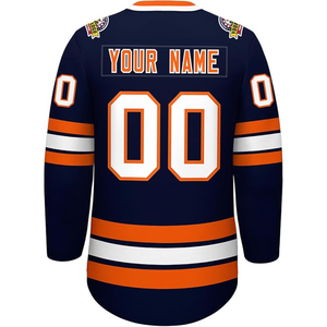 Ensemble de maillots de hockey sur glace unisexe personnalisables OEM professionnels, sublimation personnalisée, polyester respirant, maillots d'entraînement de hockey - Product Image 5