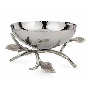 New Arrival Hammered Stainless <b>Steel</b> Oval <b>Bowl</b> Decorative Tabletop Centerpiece Elegant Stainless <b>Steel</b> Serveware for Home Decor - Product Image 3