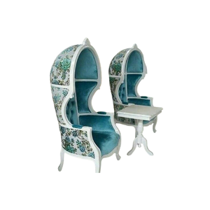 Silla de boda real del trono de la novia y el novio con respaldo alto mejor diseño Silla de fiesta de boda de alta calidad directo de fábrica Indonesia - Product Image 1